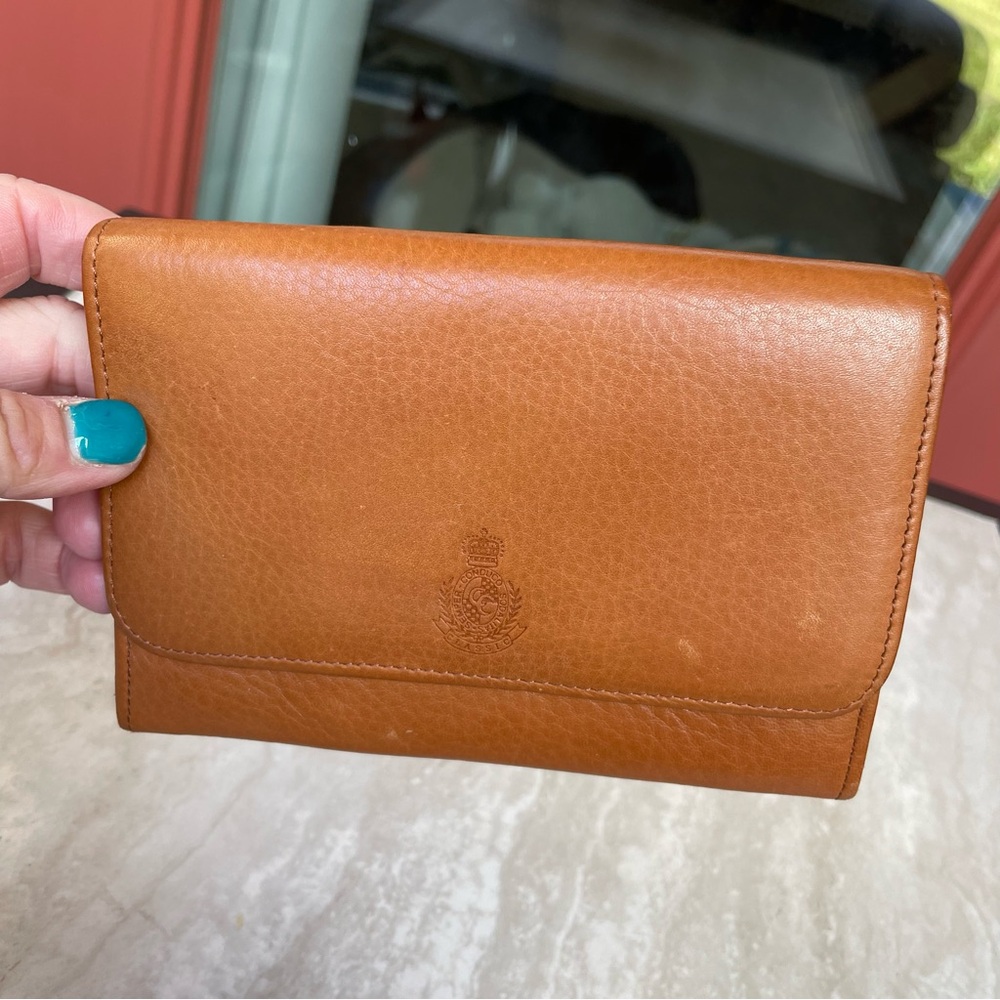 Charter Club brown leather Wallet EUC